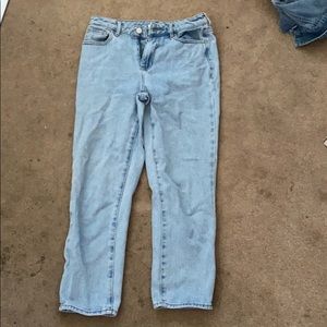 Pac Sun light washed mom jeans